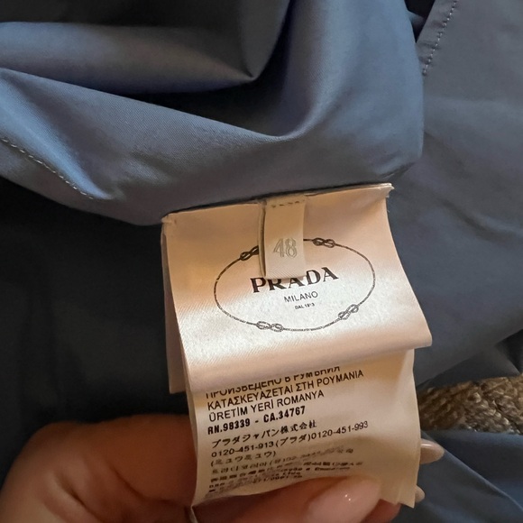 Prada Button Down - Blue Size 48 - Picture 3 of 9